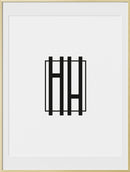 18x24, Gold Aluminum Glass Frame