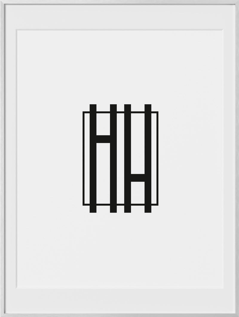 18x24, Silver Aluminum Glass Frame