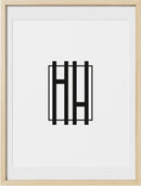 18x24, Beige Oak Glass Frame