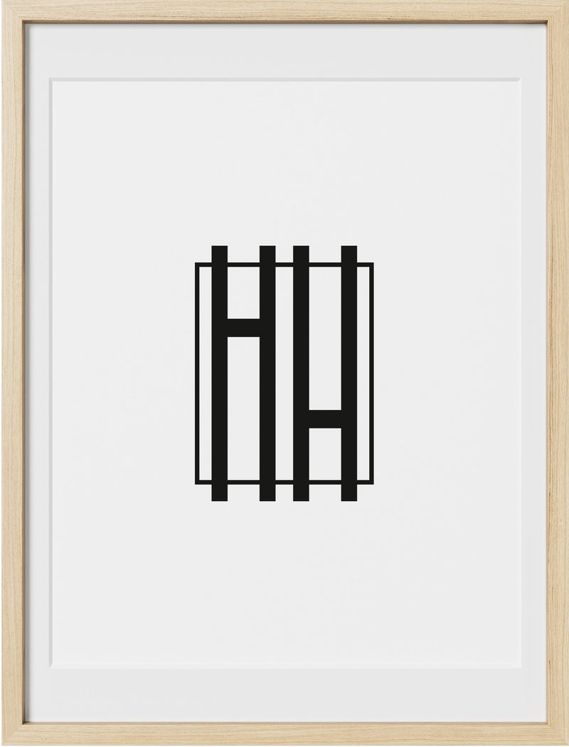 18x24, Beige Oak Glass Frame