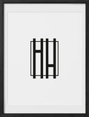 18x24, Black Oak Glass Frame