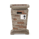 Alora 19" Outdoor 40K BTU Natural Stone Fire Column (SAK36771)