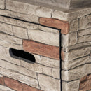 Alora 19" Outdoor 40K BTU Natural Stone Fire Column (SAK36771)