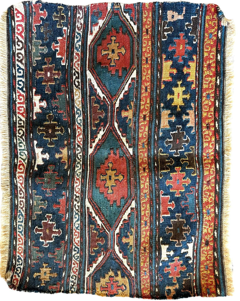 1900’s Antique Tribal Shahsavan Caucasian Cradleface - 18" X 16"