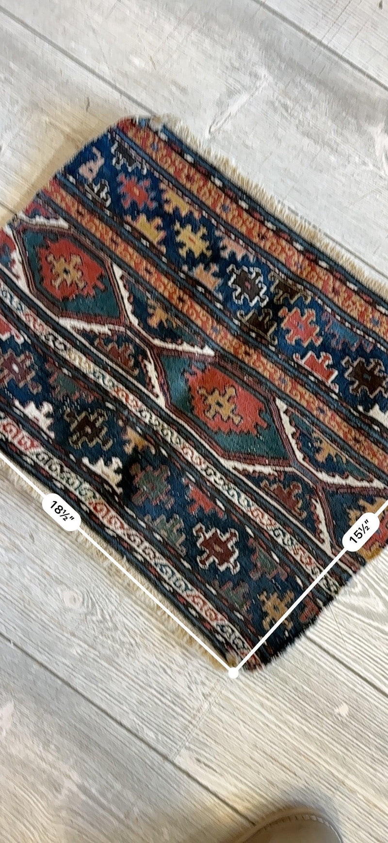 1900’s Antique Tribal Shahsavan Caucasian Cradleface - 18" X 16"