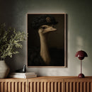 Ostrich in a Feathered Hat