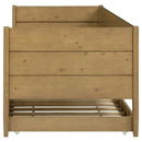 Calinda Wood Twin Daybed With Trundle Natural