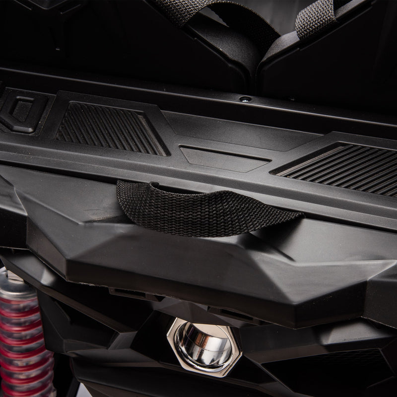 24V Ride On XXL UTV car for kid,2seater with two safety belts, Side by Side 4x4 Ride on Off-Road Truck with Parent Remote Control, Battery Powered Electric Car w/High Low Speed, two safety belts.