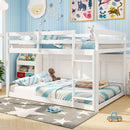 Full Over Full Bunk Bed Low-to-ground Bunk Bed by LJGDeals
