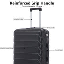 3 Pieces Set 20" / 24" / 28" Spinner Wheel Luggage With Combination Lock by HouseOfZazla