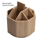 Bamboo Rotating Multi Purpose Utensil Holder (UPDATED 7 INCH MODEL) by MobilevisionUS