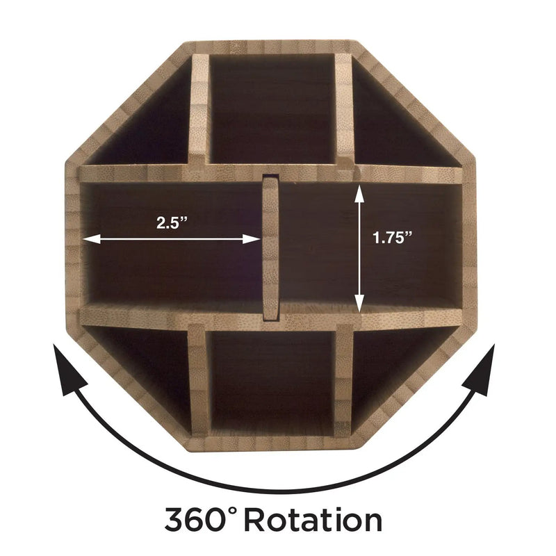 Bamboo Rotating Multi Purpose Utensil Holder (UPDATED 7 INCH MODEL), photo 4 of 6