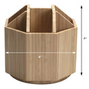 Bamboo Rotating Multi Purpose Utensil Holder (UPDATED 7 INCH MODEL) by MobilevisionUS
