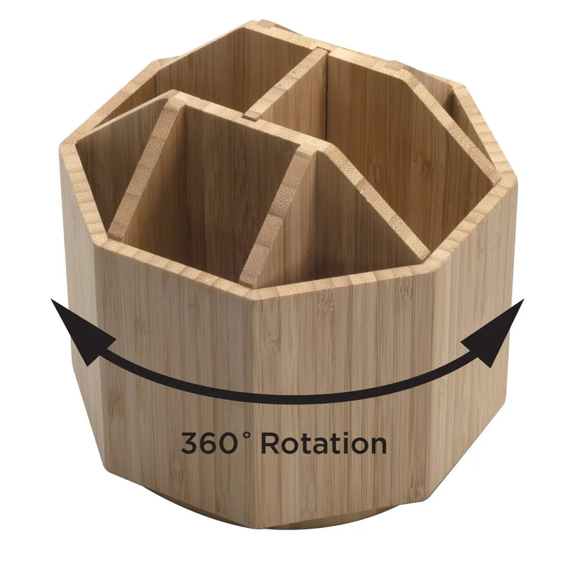 Bamboo Rotating Multi Purpose Utensil Holder (UPDATED 7 INCH MODEL), photo 5 of 6