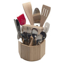 Bamboo Rotating Multi Purpose Utensil Holder (UPDATED 7 INCH MODEL) by MobilevisionUS