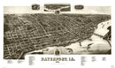 Vintage Map of Davenport, Iowa 1888