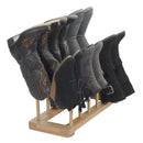 Bamboo Boot Rack | 2-Tier Standing Organizer for Tall Riding & Cowboy Boots by MobilevisionUS