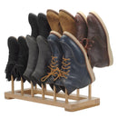 Bamboo Boot Rack | 2-Tier Standing Organizer for Tall Riding & Cowboy Boots by MobilevisionUS