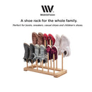 Bamboo Boot Rack | 2-Tier Standing Organizer for Tall Riding & Cowboy Boots