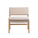 OMI Lounge Chair Acacia and Rope