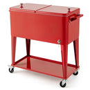 Portable Patio Cooler with Bottom Storage Shelf and Bottle Opener by DirectDeals