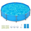 690/978/1158/1617 Gal Outdoor Family Swimming Pool with Metal Frame by LJGDeals