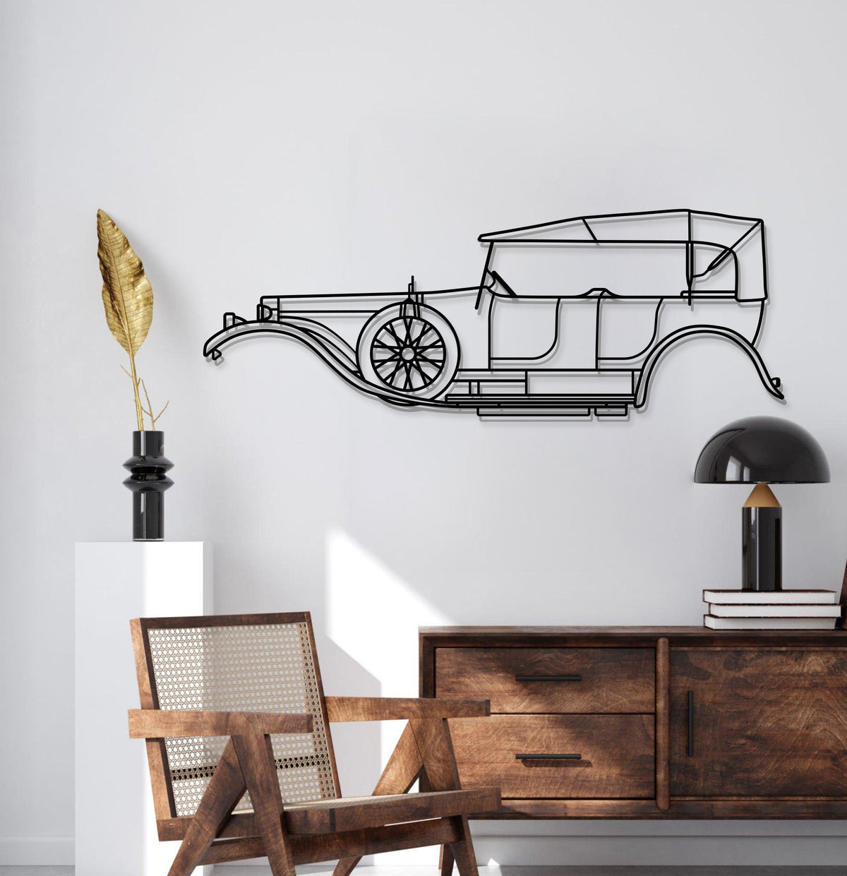 1907 Silver Ghost Metal Car Wall Art - MT0003, photo 2 of 8