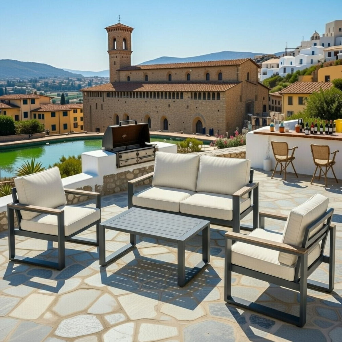 Modern Outdoor Sofa Set With Coffee Table, photo 28 of 40