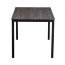 55.1" Dining Table - Walnut color table top with black leg