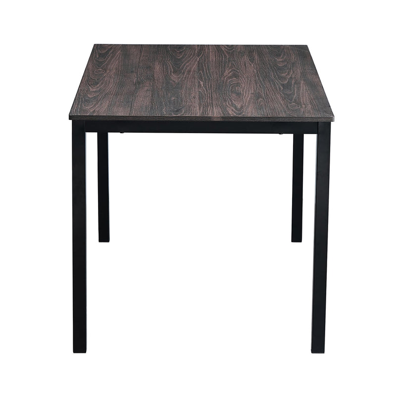 55.1" Dining Table - Walnut color table top with black leg