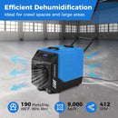 190 PPD Commercial Dehumidifier with Pump and 2 Wheels by LJGDeals