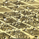 Vintage Map of Marengo, Iowa 1868