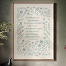 The Lord Bless You Floral Scripture Print