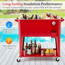 Portable Patio Cooler with Bottom Storage Shelf and Bottle Opener by LJGDeals