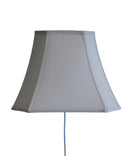 16"W Floating Shade Plug-In Wall Light Eggshell