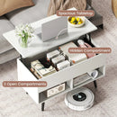31.5 Inch Lift-Top Coffee Table with Hidden Storage and 2 Open Shelves by LJGDeals
