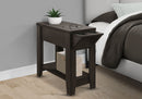 Accent Side Table with Storage and Built-In Lamp by HouseOfZazla
