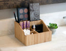 Compact Desktop & Vanity Organizer – 6.5" Non-Slip Square Storage Caddy for Office Supplies, Cosmetics, and Bathroom Essentials by MobilevisionUS