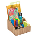 Compact Desktop & Vanity Organizer – 6.5" Non-Slip Square Storage Caddy for Office Supplies, Cosmetics, and Bathroom Essentials by MobilevisionUS