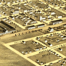 Vintage Map of Montana, Iowa 1868