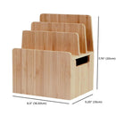 Bamboo Charging Station with Office Organization Combo by MobilevisionUS