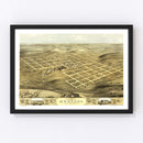 Vintage Map of Montana, Iowa 1868