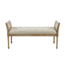 Accent Bench With Arm - Natural by HouseOfZazla