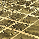 Vintage Map of Newton, Iowa 1868