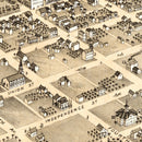 Vintage Map of Pella, Iowa 1869