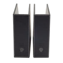Vegan Leather Vertical File Folder Holder – Set of 2 Desktop Document Organizers by MobilevisionUS