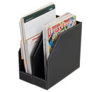 Vegan Leather Vertical File Folder Holder – Set of 2 Desktop Document Organizers by MobilevisionUS