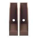 Executive Vertical File Holder Set – 2-Piece Desktop Organizer for Documents & Magazines – Available in Grey Fabric or Brown Faux Leather by MobilevisionUS
