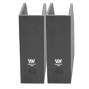 Executive Vertical File Holder Set – 2-Piece Desktop Organizer for Documents & Magazines – Available in Grey Fabric or Brown Faux Leather by MobilevisionUS