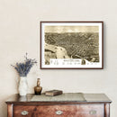 Vintage Map of Sioux City, Iowa 1888